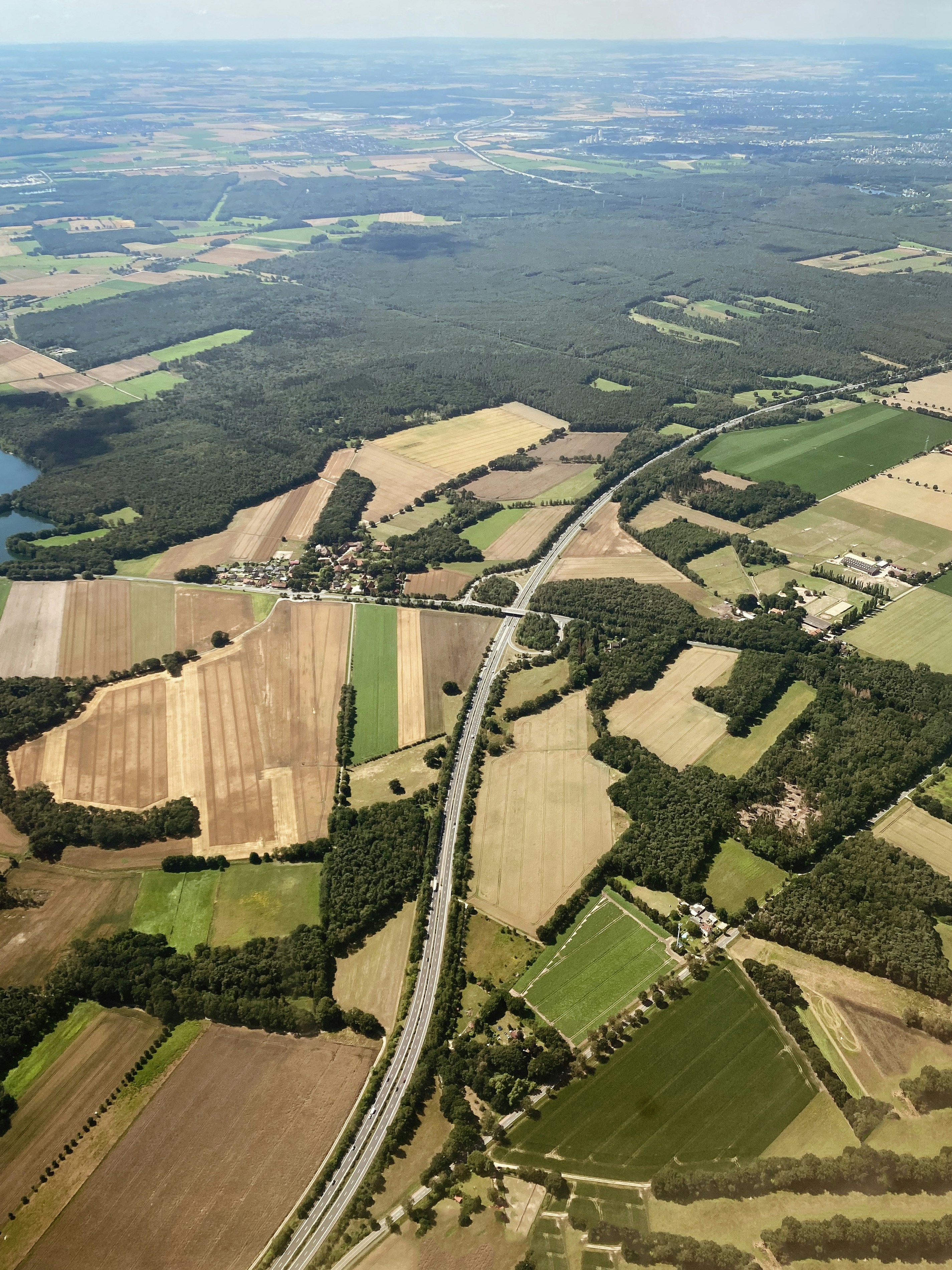 aerial view of green field during daytime